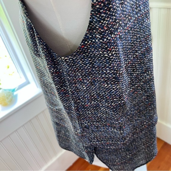 Theory Hodal C Silk Sleeveless Blouse Size Large Dark Academia Professor Core - Picture 14 of 14